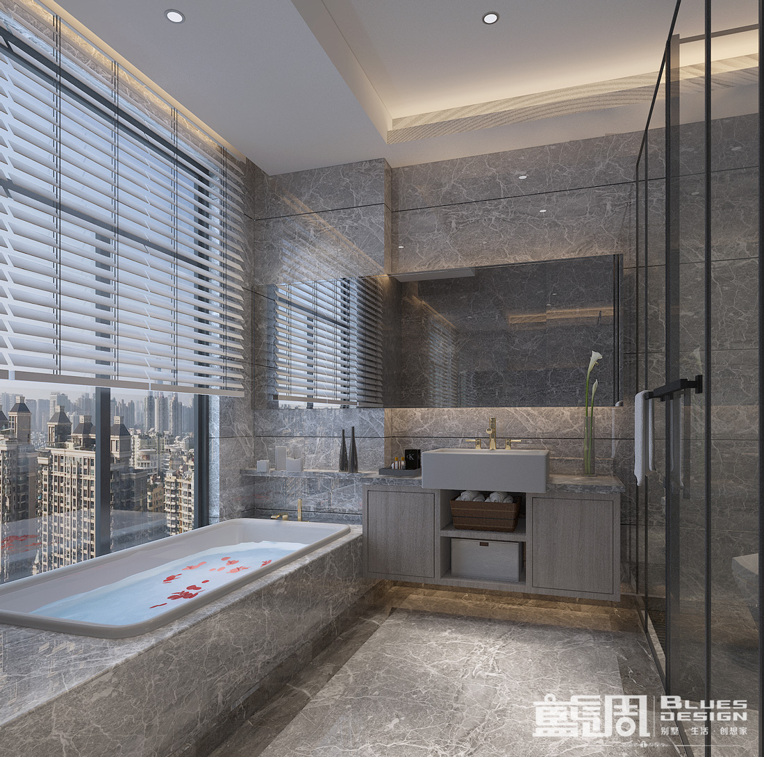 曦灣天馥私宅設計|藍調設計