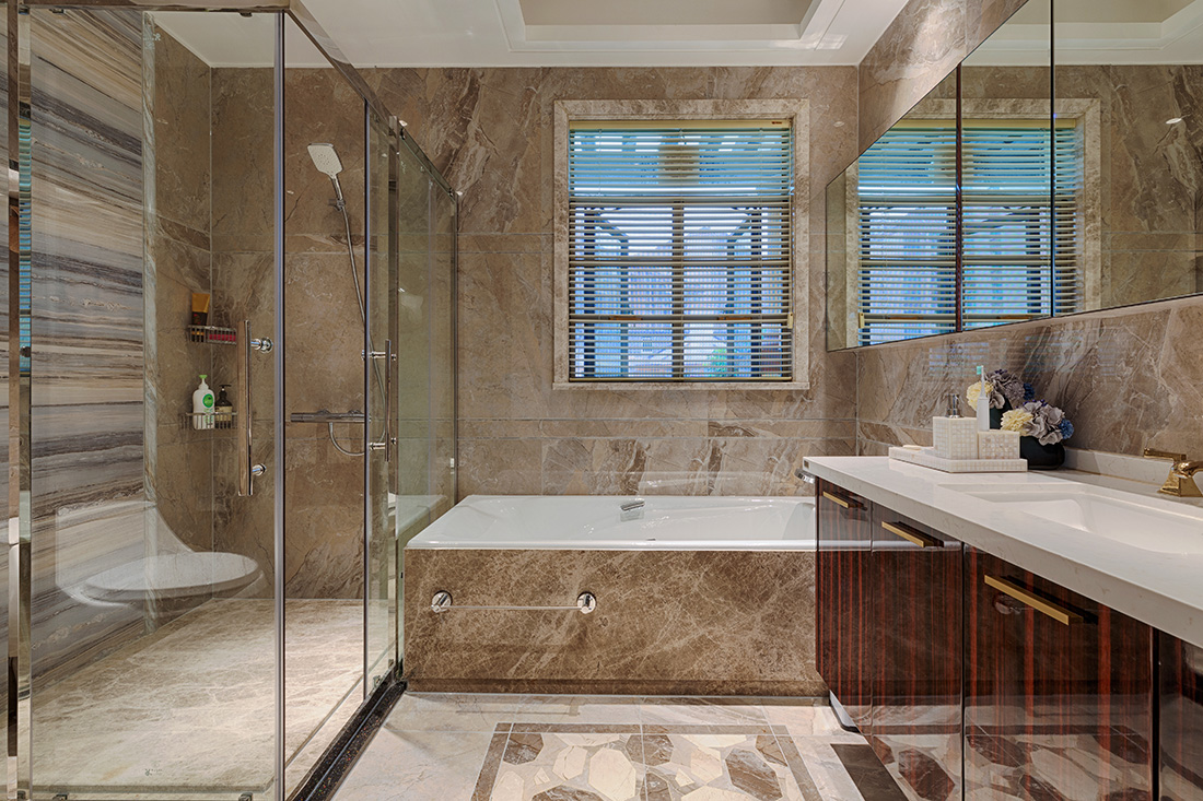 深圳公園大地聯排別墅裝修設計-主衛