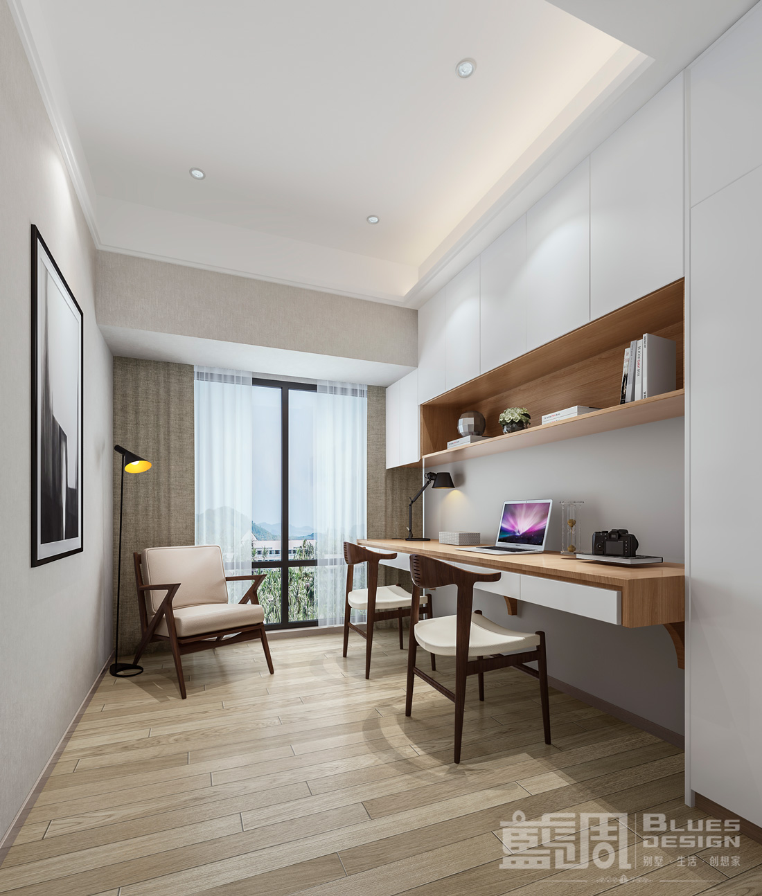 深圳尚峰私宅設(shè)計(jì)-書房 | 藍(lán)調(diào)設(shè)計(jì)